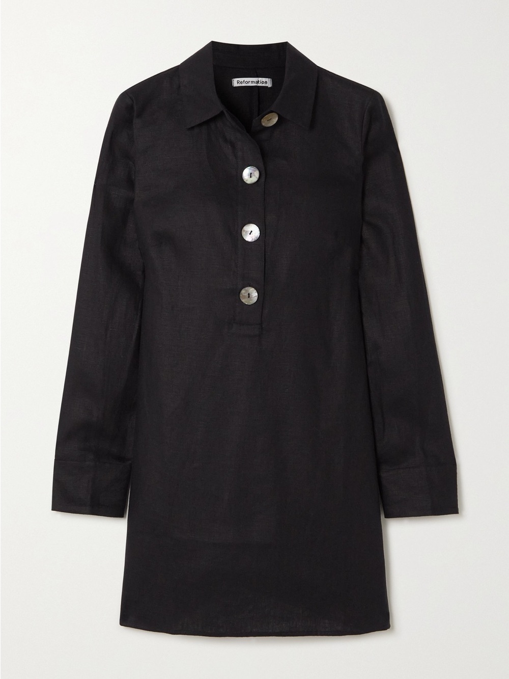 Reformation Malcolm Mini Linen Dress